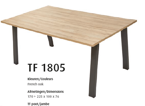 TABLE  » TF 1805 « 