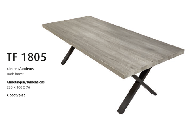 TABLE  » TF 1805 « 