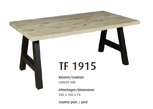 TABLE  » TF 1915 « 